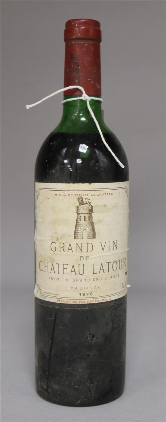 A bottle of Chateau La Tour 1976